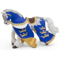 Papo Figurine Cheval du roi Arthur Bleu