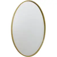 Jax Design Wandspiegel Boston | Jax Design glas goudkleurig 40x70x3 cm wandspiegels | NADUVI