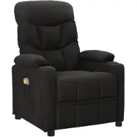 vidaXL Massagestoel stof zwart