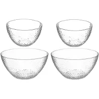 Secret De Gourmet voedsel/serveerschalen set - Kunststof - D25/D13 cm - Serveerschalen