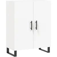 vidaXL Dressoir 69,5x34x90 cm bewerkt hout wit