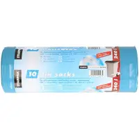 Papstar 10x stuks afvalzakken/vuilniszakken - 240 liter - blauw - containerzakken - Vuilniszakken