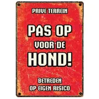 Plenty Gifts waakbord blik pas op voor de hond