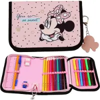 Disney Minnie Mouse - Double-flap etui met accessoires