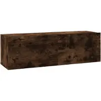 vidaXL Tv-wandmeubel 100x30x30 cm bewerkt hout gerookt eikenkleurig