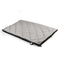 Extreme Lounging - b-blanket - tweezijdige plaid - gewatteerd & teddy fleece - binnen & buiten - 140x200cm - Silver grey