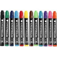 Creativ Company Glasen Porseleinstiften Semi Dekkend, 12st.
