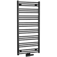 Bruckner Albrecht handdoekradiator 60x125cm 611W mat zwart