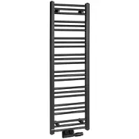 Bruckner Albrecht handdoekradiator 40x125cm 437W mat zwart