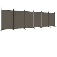 vidaXL Kamerscherm met 6 panelen 520x180 cm stof antracietkleurig