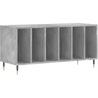 vidaXL Platenkast 100x38x48 cm bewerkt hout betongrijs