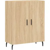 vidaXL Dressoir 69,5x34x90 cm bewerkt hout sonoma eikenkleurig