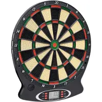 vidaXL Elektrisch dartbord met darts, zwart, polypropyleen