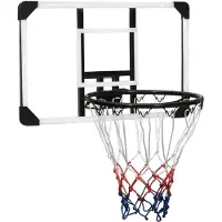 vidaXL Basketbalbord 71x45x2,5 cm polycarbonaat transparant