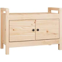 vidaXL Halbankje 80x40x60 cm massief grenenhout
