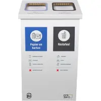 KarTent Kartonnen eco bin twee vakken