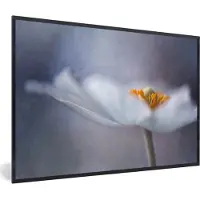 PosterMonkey Bloemen - Landschap - Geel - Fotolijst - Poster - Wanddecoratie - Muurdecoratie - 60x40 cm