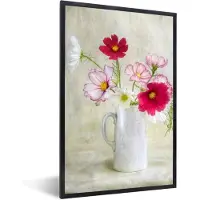 PosterMonkey Bloemen - Vaas - Natuur - Wanddecoratie - Fotolijst - Kader - 20x30 cm - Muurdecoratie