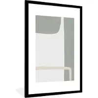 PosterMonkey Fotolijst incl. Poster - Abstract - Minimalisme - Design - 80x120 cm - Posterlijst