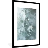 PosterMonkey Fotolijst incl. Poster - Acrylverf - Structuren - Abstract - 80x120 cm - Posterlijst