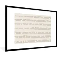 PosterMonkey Fotolijst incl. Poster - Terrazzo - Terras - Pastel - 120x80 cm - Posterlijst
