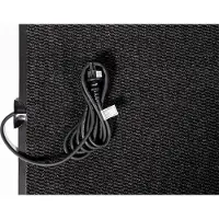 2Heat Waterdichte verwarmde deurmat, droogloopmat 60 Watt met aansluitsnoer 40x60cm, 4 mm dik, antraciet, ip66