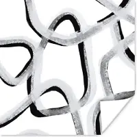 PosterMonkey Poster Lijn - Minimalisme - Design - 75x75 cm