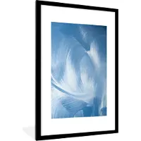 PosterMonkey Fotolijst incl. Poster - Blauw - Acrylverf - Design - 60x90 cm - Posterlijst