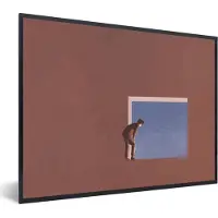 PosterMonkey Fotolijst incl. Poster - Man - Vintage - Design - 80x60 cm - Posterlijst