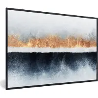PosterMonkey Fotolijst incl. Poster - Goud - Abstract - Design - 60x40 cm - Posterlijst