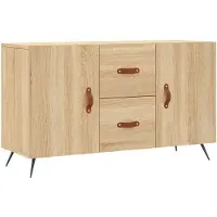 vidaXL Dressoir 100x36x60 cm bewerkt hout sonoma eikenkleurig