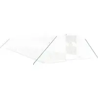vidaXL Tuinkas met stalen frame 64 m² 16x4x2 m wit