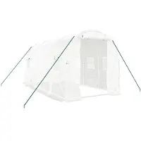 vidaXL Tuinkas met stalen frame 8 m² 4x2x2 m