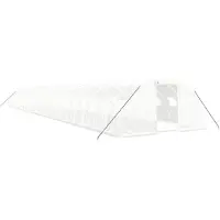 vidaXL Tuinkas met stalen frame 96 m² 24x4x2 m wit