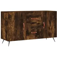 vidaXL Dressoir 100x36x60 cm bewerkt hout gerookt eikenkleurig