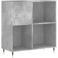 vidaXL Platenkast 84,5x38x89 cm bewerkt hout betongrijs