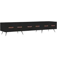 vidaXL Tv-meubel 150x36x30 cm bewerkt hout zwart