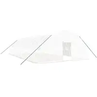 vidaXL Kas met stalen frame, wit, 72 m², 12x6x2,85 m