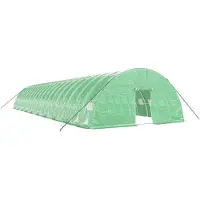 vidaXL Tuinkas met stalen frame 120 m² 20x6x2,85 m groen