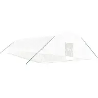 vidaXL Tuinkas met stalen frame 96 m² 16x6x2,85 m wit