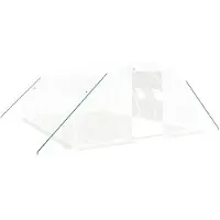 vidaXL Tuinkas met stalen frame 24 m² 6x4x2 m wit
