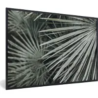 PosterMonkey Fotolijst incl. Poster - Bladeren - Groen - Palm - 120x80 cm - Posterlijst
