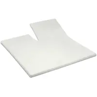 Cinderella - Topper Hoeslaken met split - Tot 15 cm matrashoogte - Double Jersey - 180x200/210 cm - Ivoor