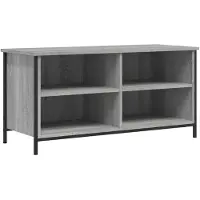 vidaXL Tv-meubel 100x40x50 cm bewerkt hout grijs sonoma eikenkleurig