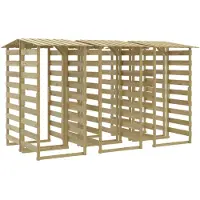 vidaXL Pergola's met dak 6 st 100x90x200 cm geïmpregneerd grenenhout