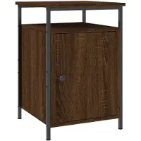 vidaXL Nachtkastje 40x42x60 cm bewerkt hout bruin eikenkleur