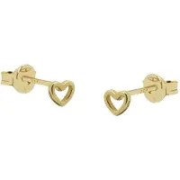Karma Oorknoppen symbol open hearts Goud