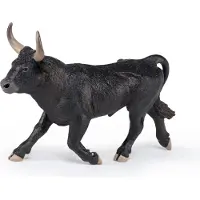 Papo - Handgeschilderd - Beeldje - Boerenvrienden - Camargue Bull - 51182 - Verzamelobject - voor kinderen - Geschikt voor jongens en meisjes - vanaf