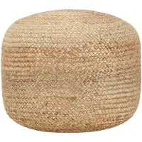 vidaXL Poef handgemaakt 45x30 cm jute