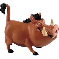 BULLYLAND - Disney The Lion King Pumbaa taart topper decoratie -3,5 x 7,5 x 6 cm (lxbxh)